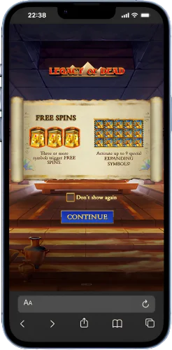 Legacy of Dead Slot Free Spins